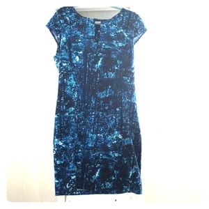 Calvin Klein Multi Color Sheath Dress